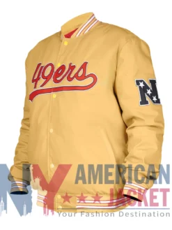 Beulah San Francisco 49ers Satin Varsity Jacket