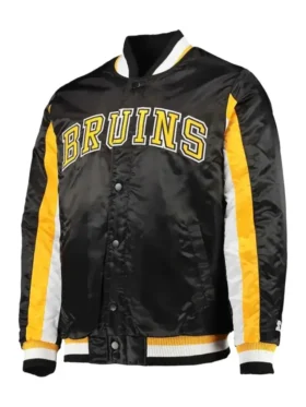 Boston Bruins The Ace Black And Yellow Varsity Jacket