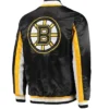 Boston Bruins The Ace Black And Yellow Varsity Jacket Back
