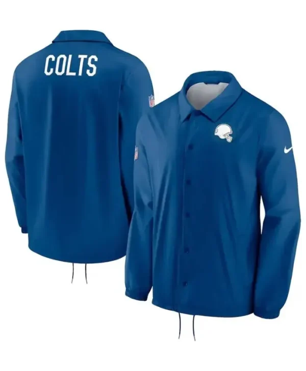 Brandon Toy Indianapolis Colts Coaches Blue Jacket