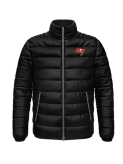 Buccaneers Black Puffer Zip Jacket