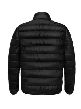 Buccaneers Black Puffer Zip Jacket Back