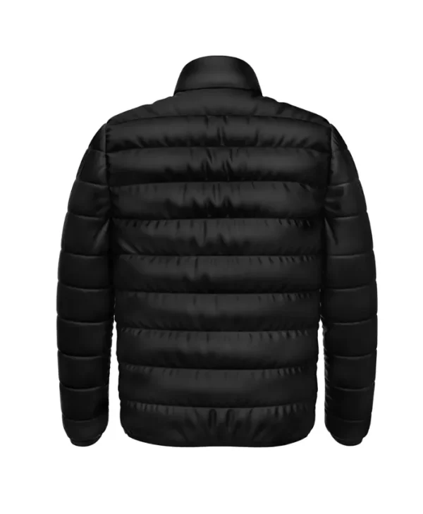 Buccaneers Black Puffer Zip Jacket Back