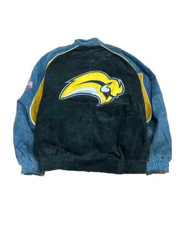 Buffalo Sabres Vintage Suede Zip Jacket Back
