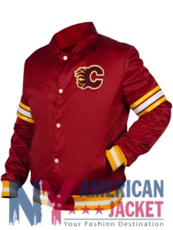 Calgary Flames 1980’s Red Satin Jacket