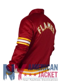 Calgary Flames 1980’s Satin Red Jacket