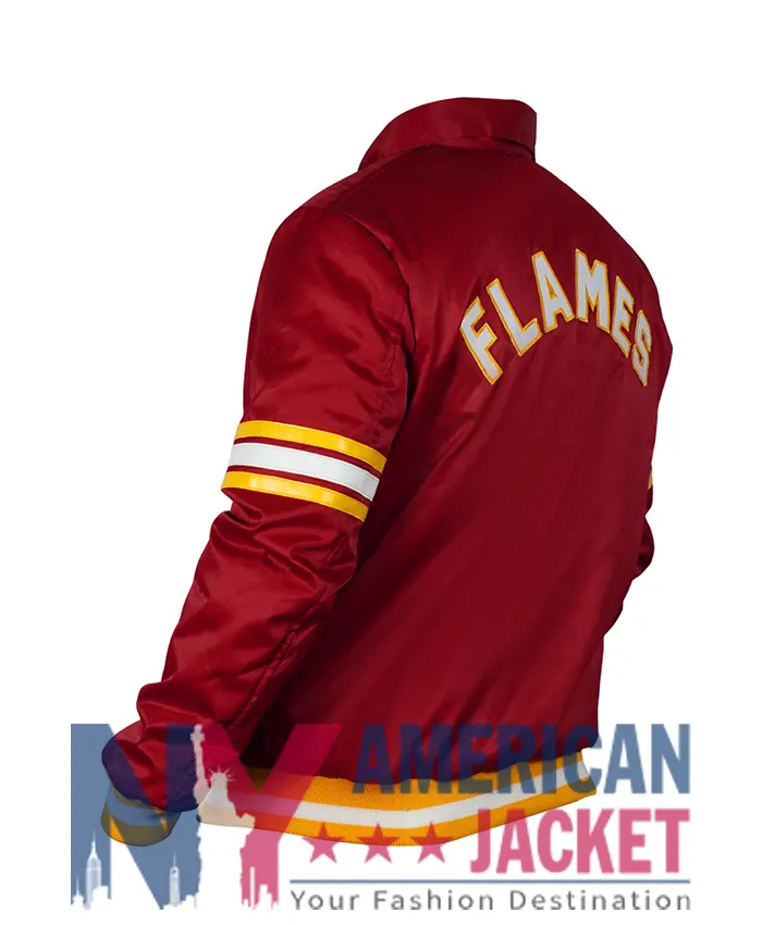 Calgary Flames 1980’s Satin Red Jacket