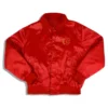 Calgary Flames 1990’s Red Satin Varsity Jacket