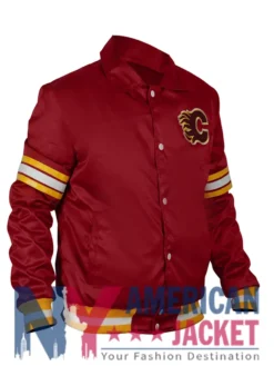 Calgary Flames Red Satin 1980’s Jacket