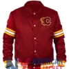 Calgary Flames Satin 1980’s Red Jacket