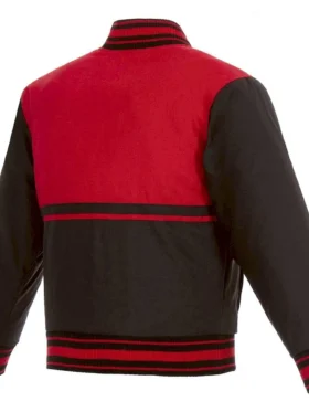 Calgary Flames Youth Black and Red Jacket Back