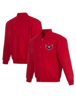 Capitals Red Letterman Varsity Jacket