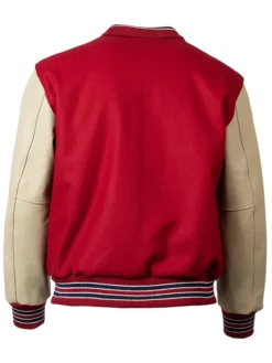 Cardinals Full Snap Red Wool Varsity Jacket Back