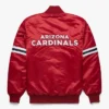 Cardinals Starter Red Satin Varsity Jacket Back
