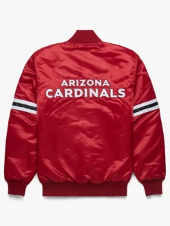 Cardinals Starter Red Satin Varsity Jacket Back