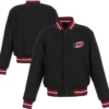 Carolina Hurricanes Black Wool Varsity Jacket