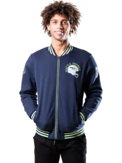 Cathrine Seattle Seahawks Zip Bomber Jacket