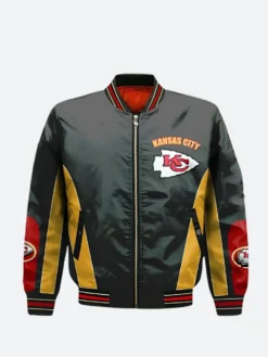 Celebrity Taylor Swift Chiefs Leather Bomber Jacket