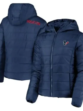 Chariot Houston Texans Navy Puffer Hooded Jacket