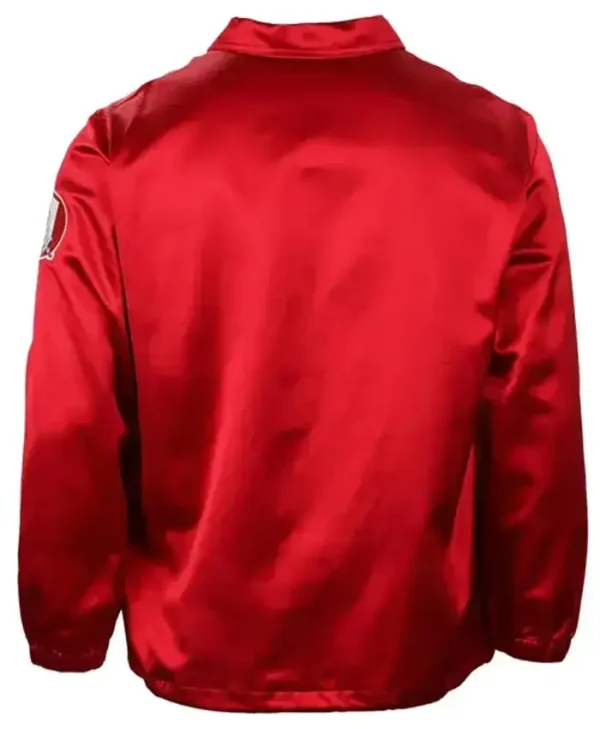 Chicago White Sox 1971 Satin Red Windbreaker Jacket Back
