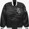 Chicago White Sox Baseball Starter Black Satin Jacket