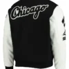 Chicago White Sox Black And White Letterman Jacket Back