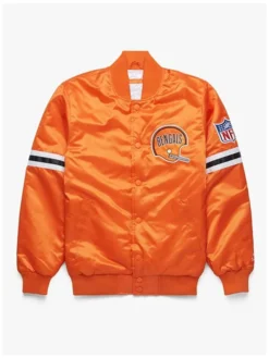 Cincinnati Bengals NFL Orange Satin Varsity Jacket