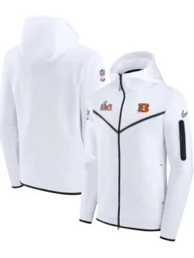 Cincinnati Bengals NFL Super Bowl White Hooded Jacket