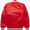 Cincinnati Reds Red Satin Varsity Jacket Back