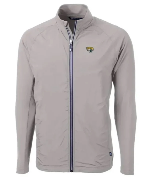 Clemens Kilback Jacksonville Jaguars Grey Zip Jacket
