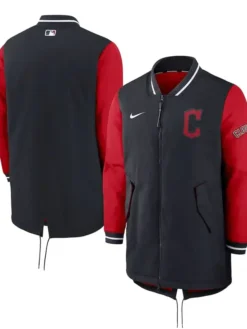 Cleveland Guardians Navy And Red Dugout Jacket