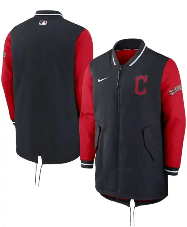 Cleveland Guardians Navy And Red Dugout Jacket