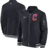 Cleveland Guardians Navy Full-Zip Bomber Jacket
