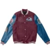 Colorado Avalanche Blue And Maroon Wool Varsity Jacket