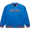 Colorado Avalanche Blue Satin Varsity Jacket