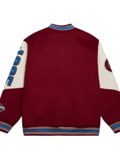 Colorado Avalanche Vintage Wool Varsity Jacket Back