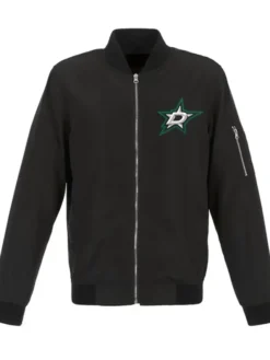 Dallas Stars Black Vintage Bomber Jacket