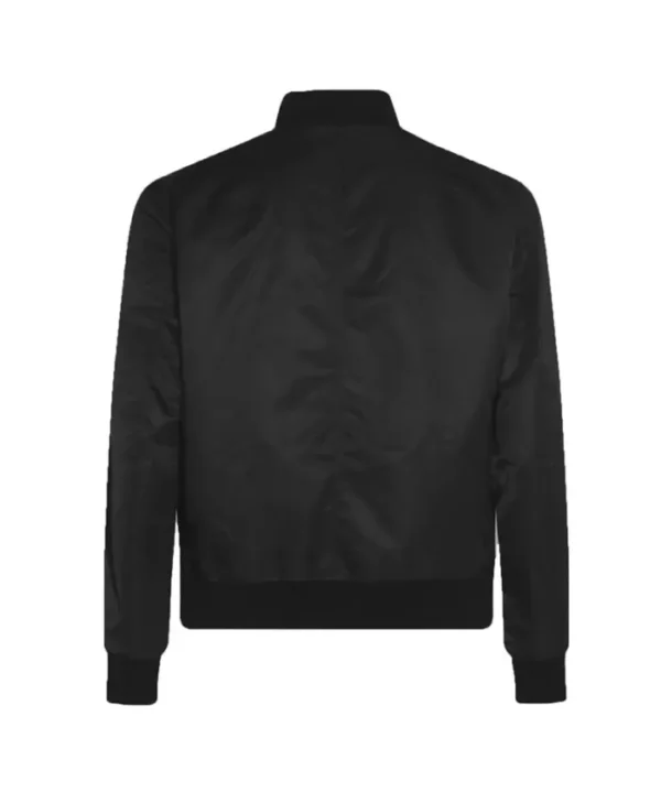 Dallas Stars Black Vintage Bomber Jacket Back