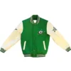 Dallas Stars Green And White Wool Varsity Jacket