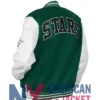 Dallas Stars Green White Letterman And Jacket