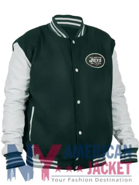Dallin Green New York Jets Full-Zip Bomber Jacket