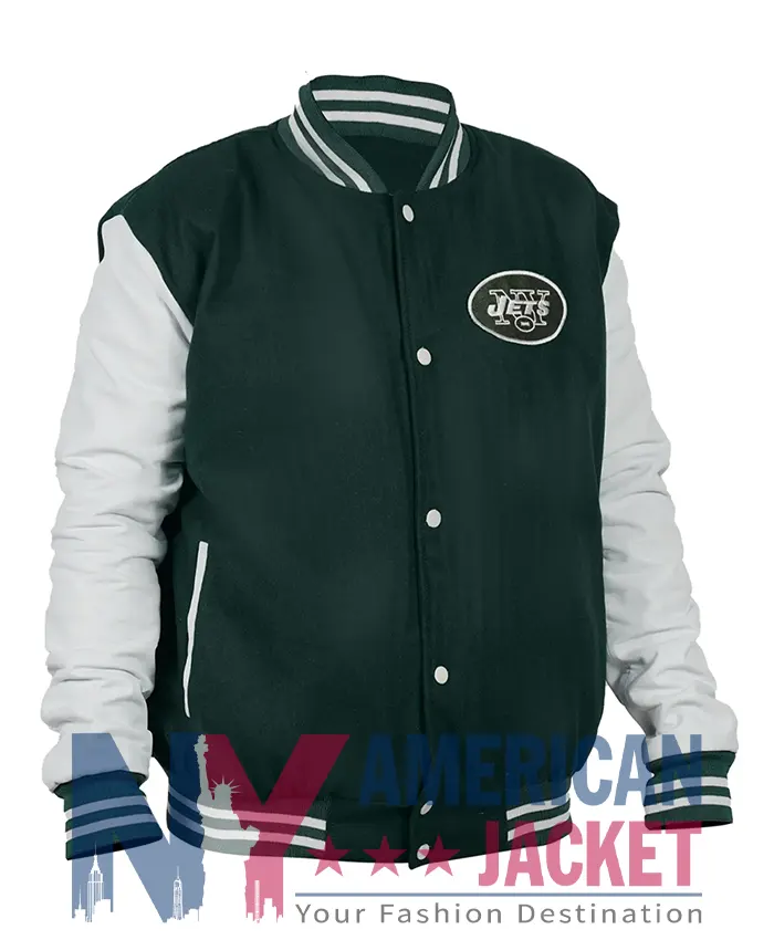 Dallin Green New York Jets Full-Zip Bomber Jacket