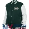 Dallin New York Jets Bomber Green Full-Zip Jacket