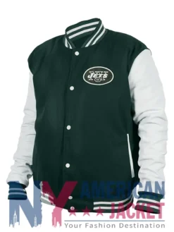 Dallin New York Jets Bomber Green Full-Zip Jacket