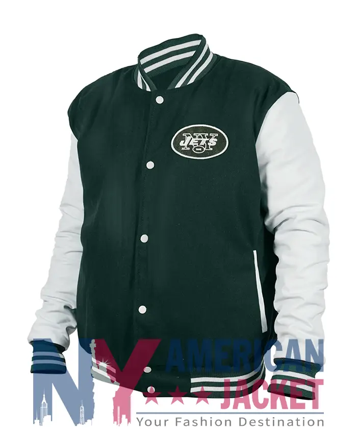 Dallin New York Jets Bomber Green Full-Zip Jacket