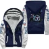 Dessie Tennessee Titans Black Fur Hooded Jacket