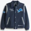 Detroit Lions Defend The Den Navy Varsity Jacket