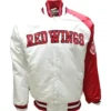 Detroit Red Wings Letterman Satin Varsity Jacket