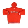 Detroit Red Wings Orange Starter Hooded Jacket Back