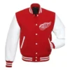 Detroit Red Wings Red Wool Full Snap Varsity Jacket